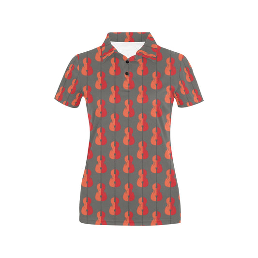 Cello Print Design LKS401 Women's Polo Shirt
