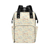 Salmon Fish Print Design LKS302 Diaper Bag Backpack