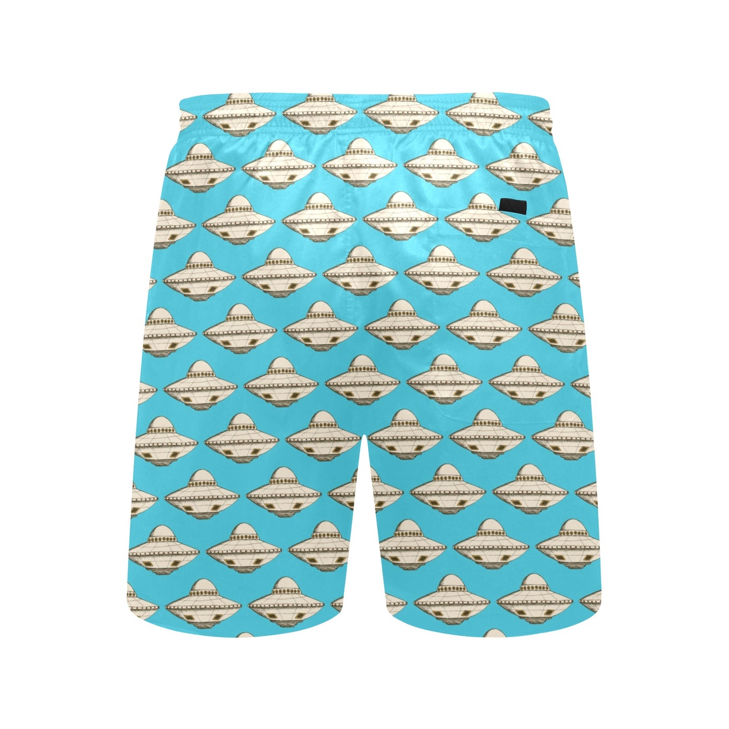 UFO Print Design LKS301 Men's Swim Trunks Beach Shorts