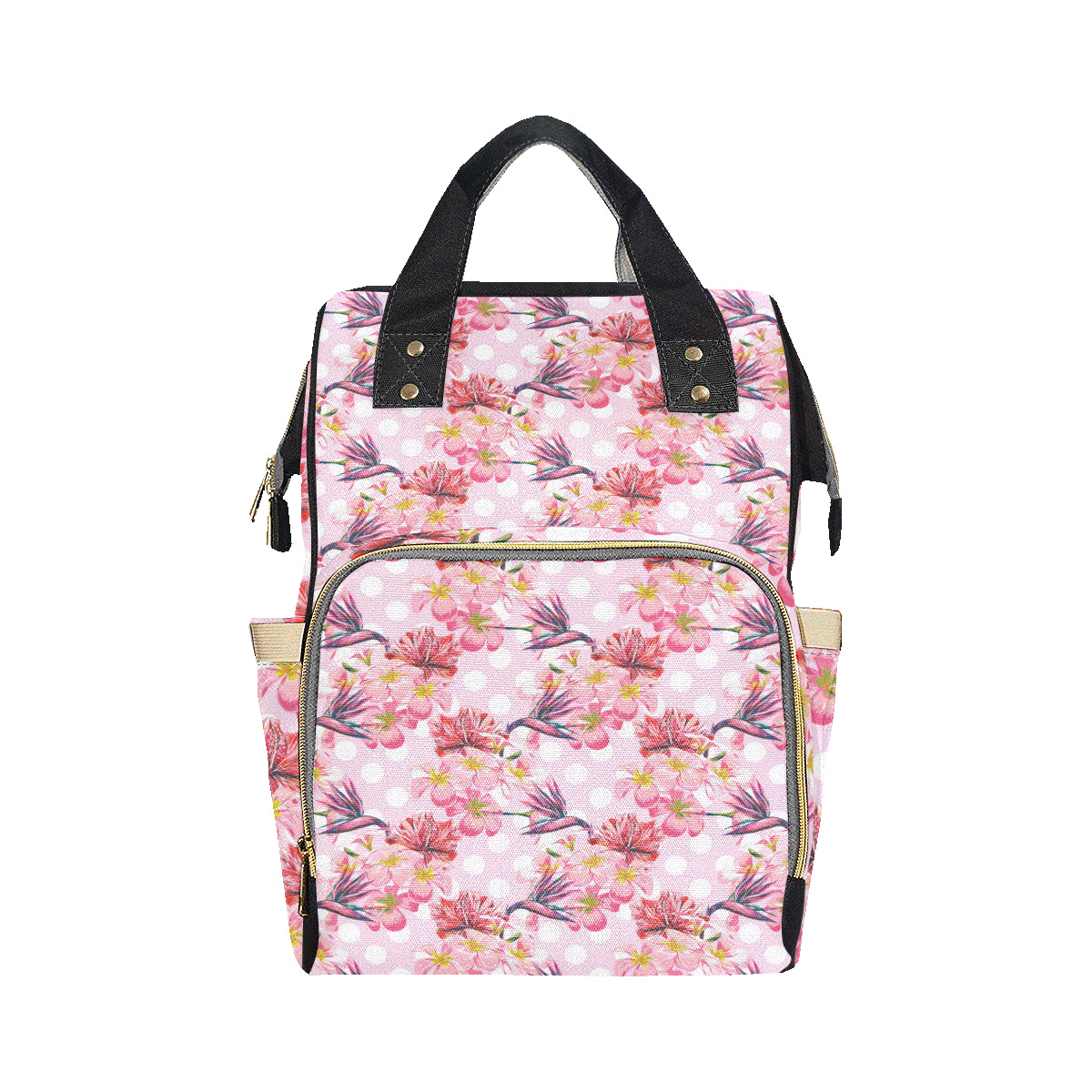 Bird Of Paradise Pattern Print Design BOP011 Diaper Bag Backpack