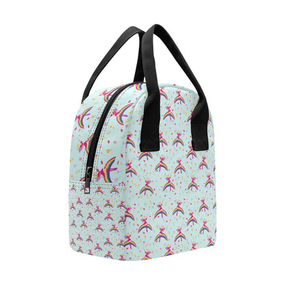 Fairy with Rainbow Print Pattern Insulated Lunch Bag