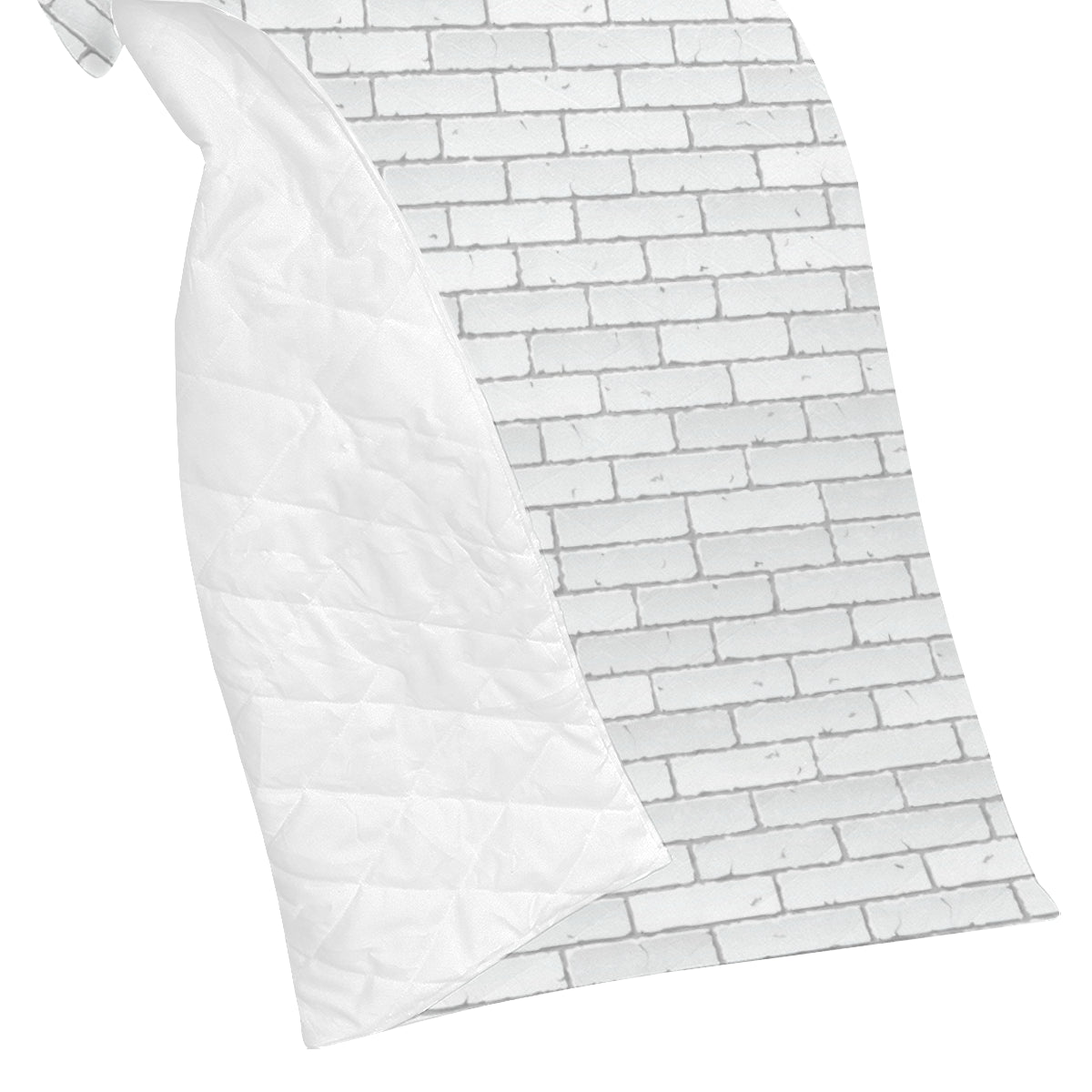 Brick White Pattern Print Design 03 Premium Quilt