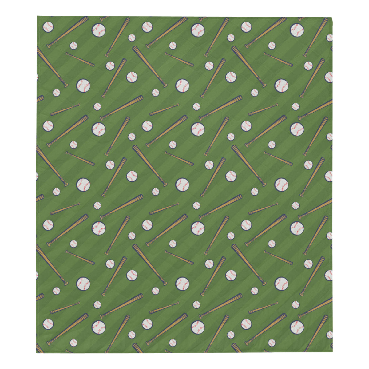 Baseball Pattern Print Design 02 Premium Quilt