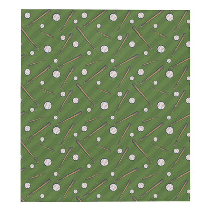 Baseball Pattern Print Design 02 Premium Quilt