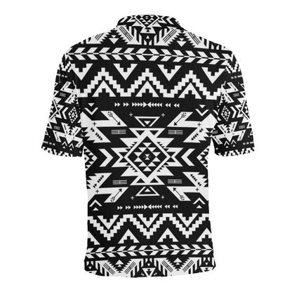 Tribal indians native aztec Men Polo Shirt
