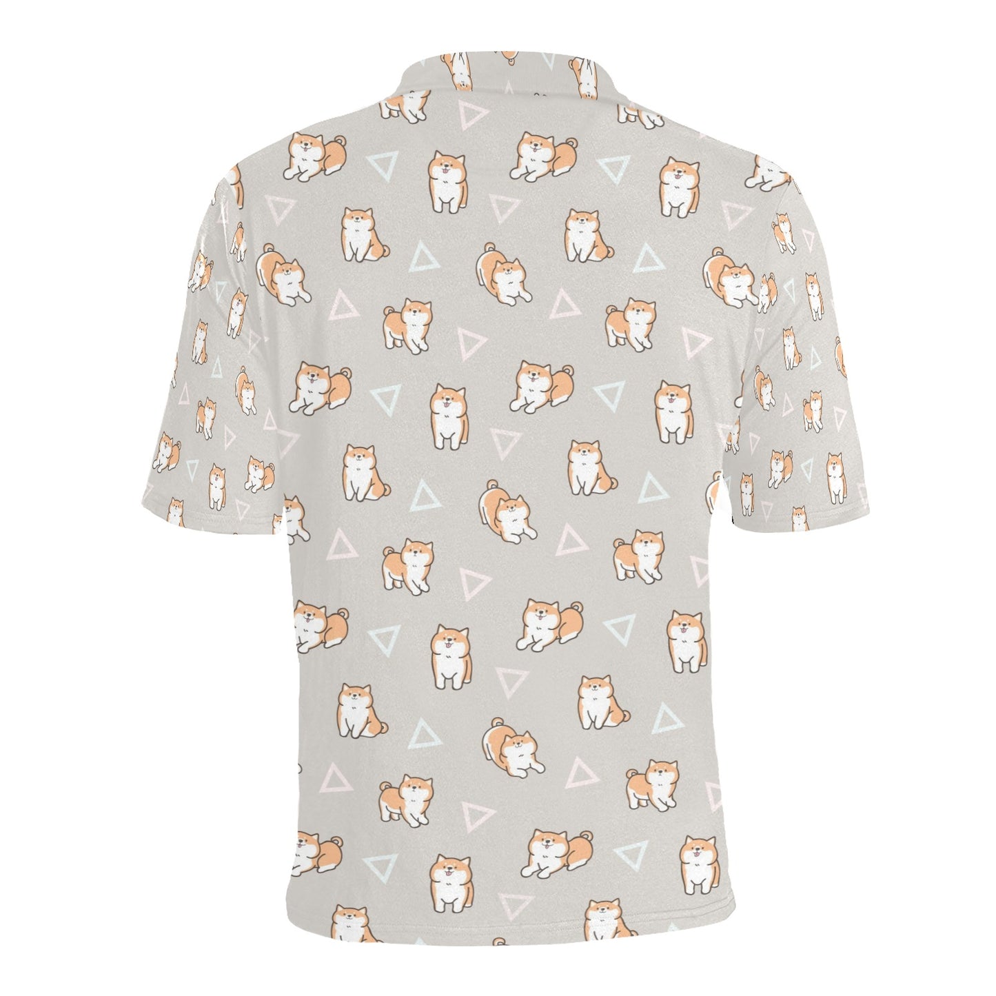 Shiba Inu Print Design LKS307 Men Polo Shirt