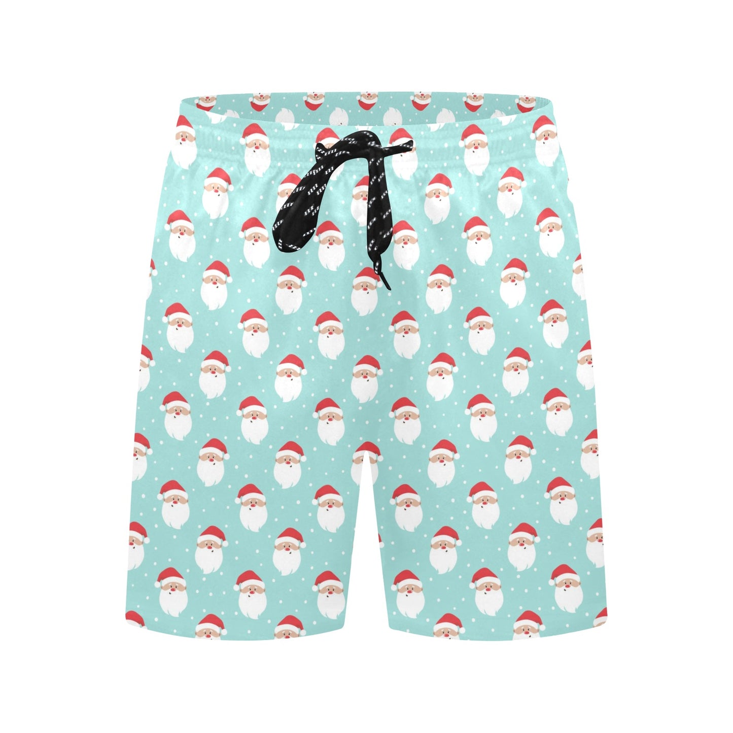 Santa Print Design LKS308 Men's Swim Trunks Beach Shorts