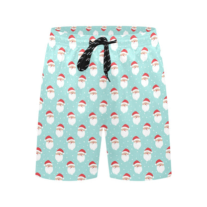 Santa Print Design LKS308 Men's Swim Trunks Beach Shorts