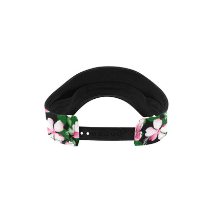 Hibiscus Pink Flower Hawaiian Print Unisex Sun Visor