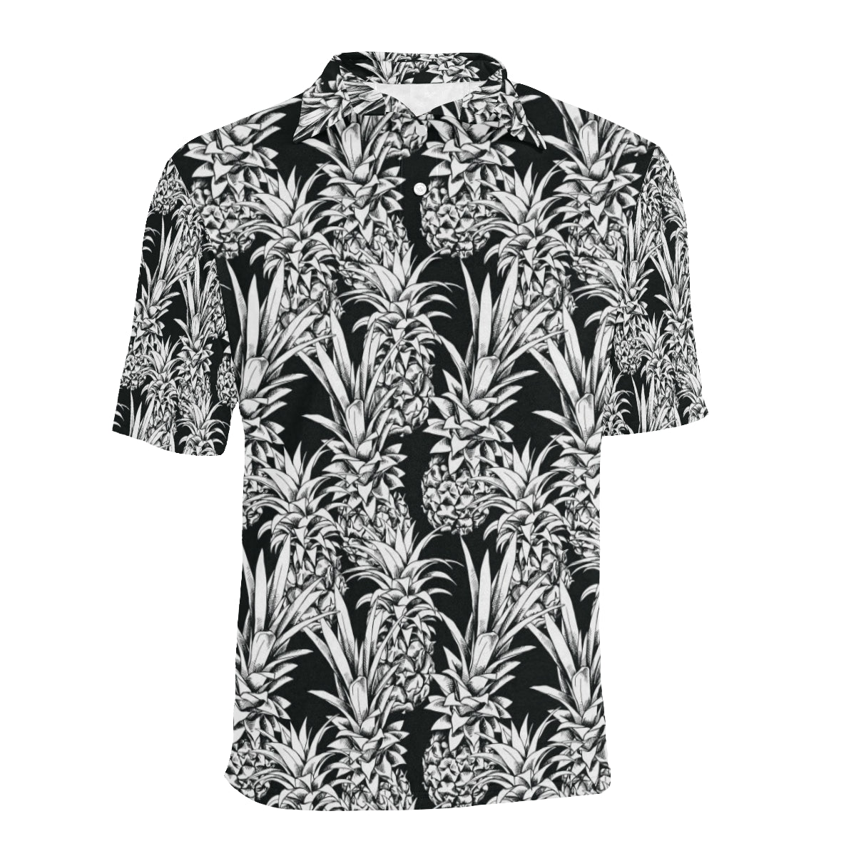 Pineapple Pattern Print Design PP08 Men Polo Shirt