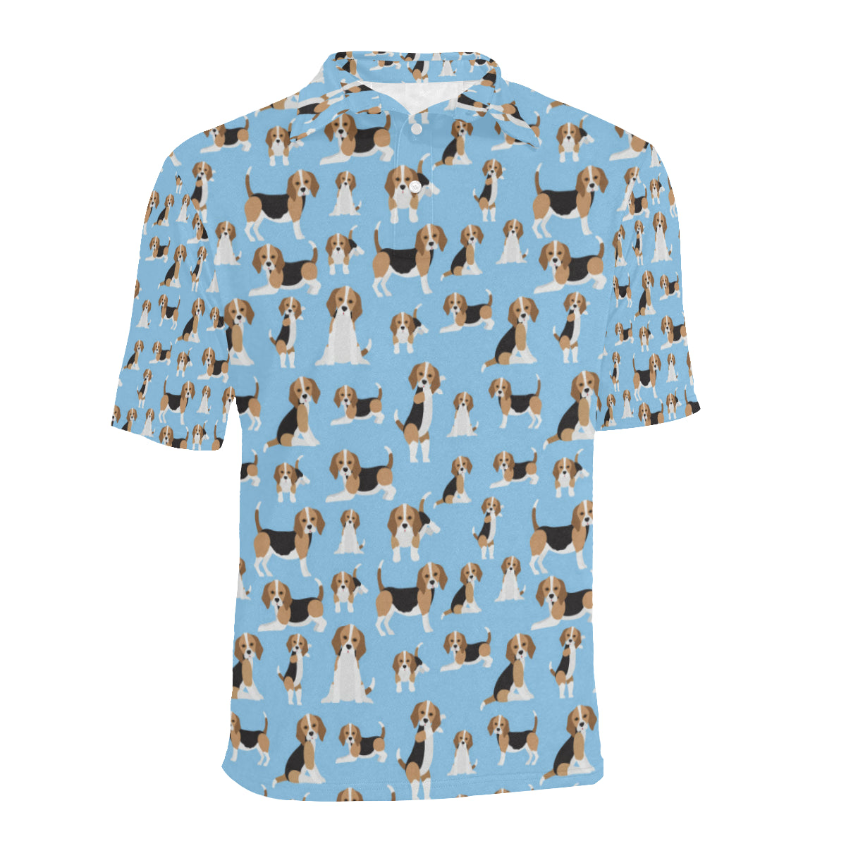 Beagle Pattern Print Design 03 Men Polo Shirt