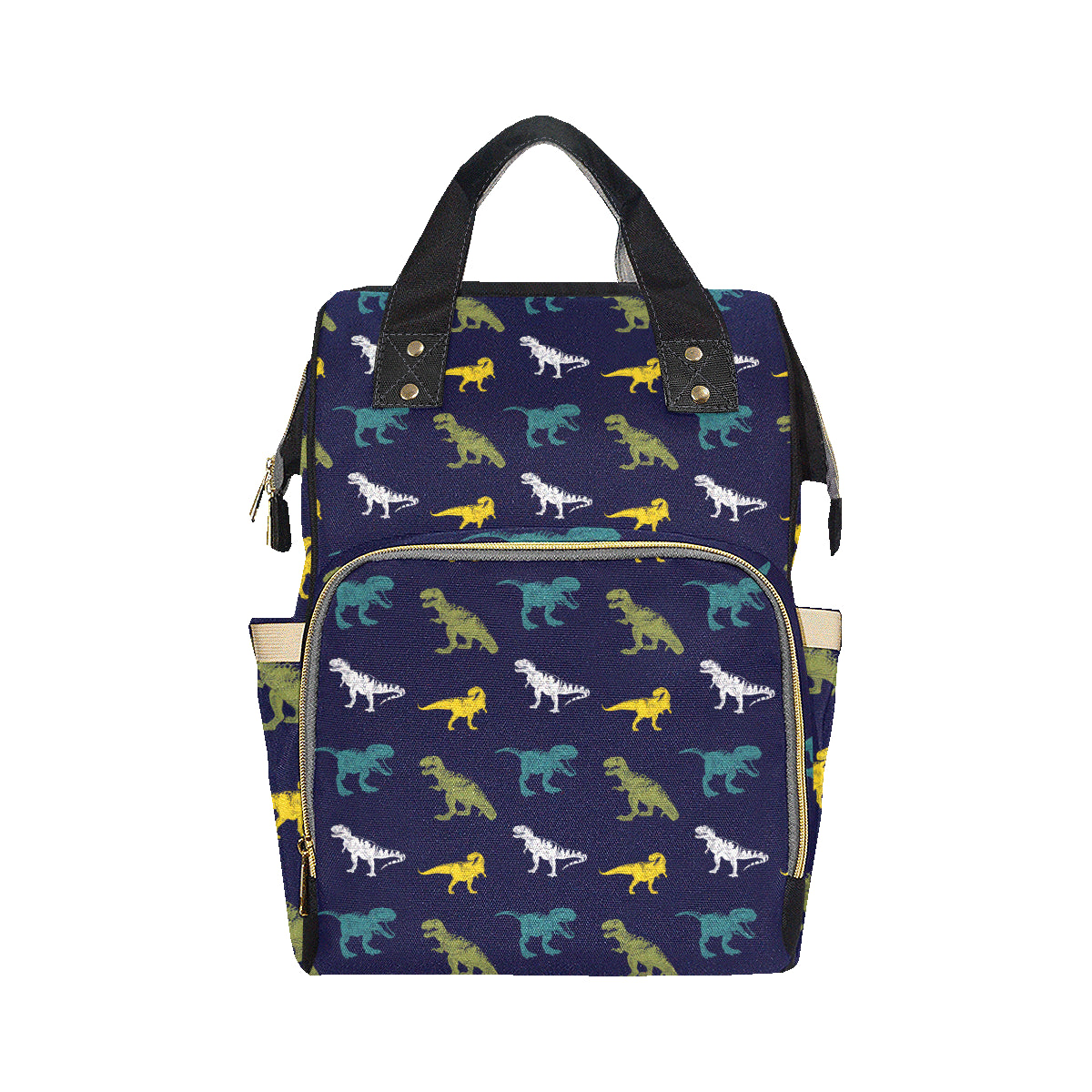 T Rex Pattern Print Design A07 Diaper Bag Backpack