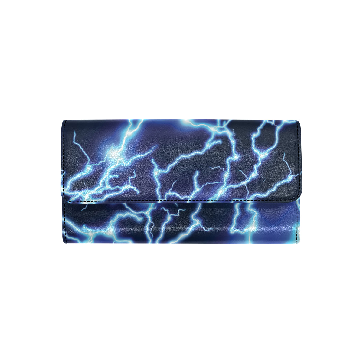 Lightning Thunder Pattern Print Design 04 Women's Trifold Wallet