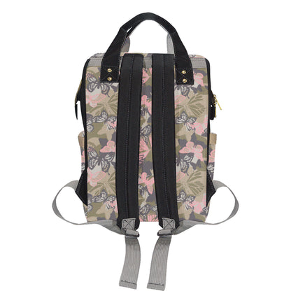 Butterfly camouflage Diaper Bag Backpack