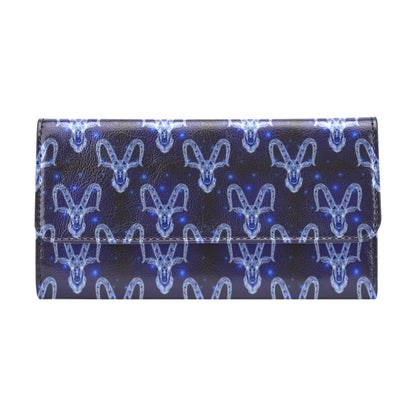 Goat Print Design LKS401 Women's Trifold Wallet