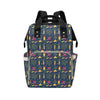 Firework Sparkling Rockets Print Design LKS306 Diaper Bag Backpack