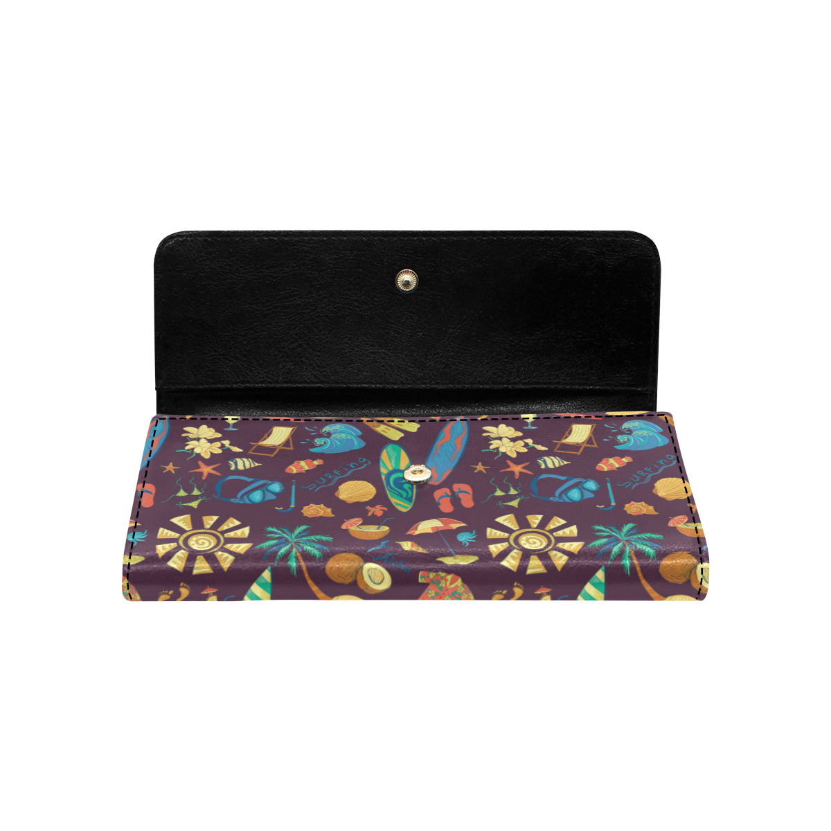 Aloha Hawaii Pattern Print Design 01 Women's Trifold Wallet