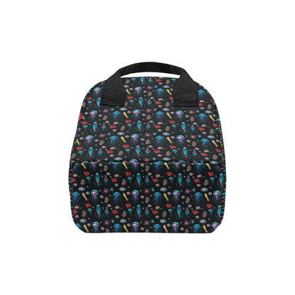 Jellyfish Underwater Print Insulated Lunch Bag