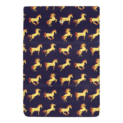 Gold Horse Pattern Women's Trifold Wallet