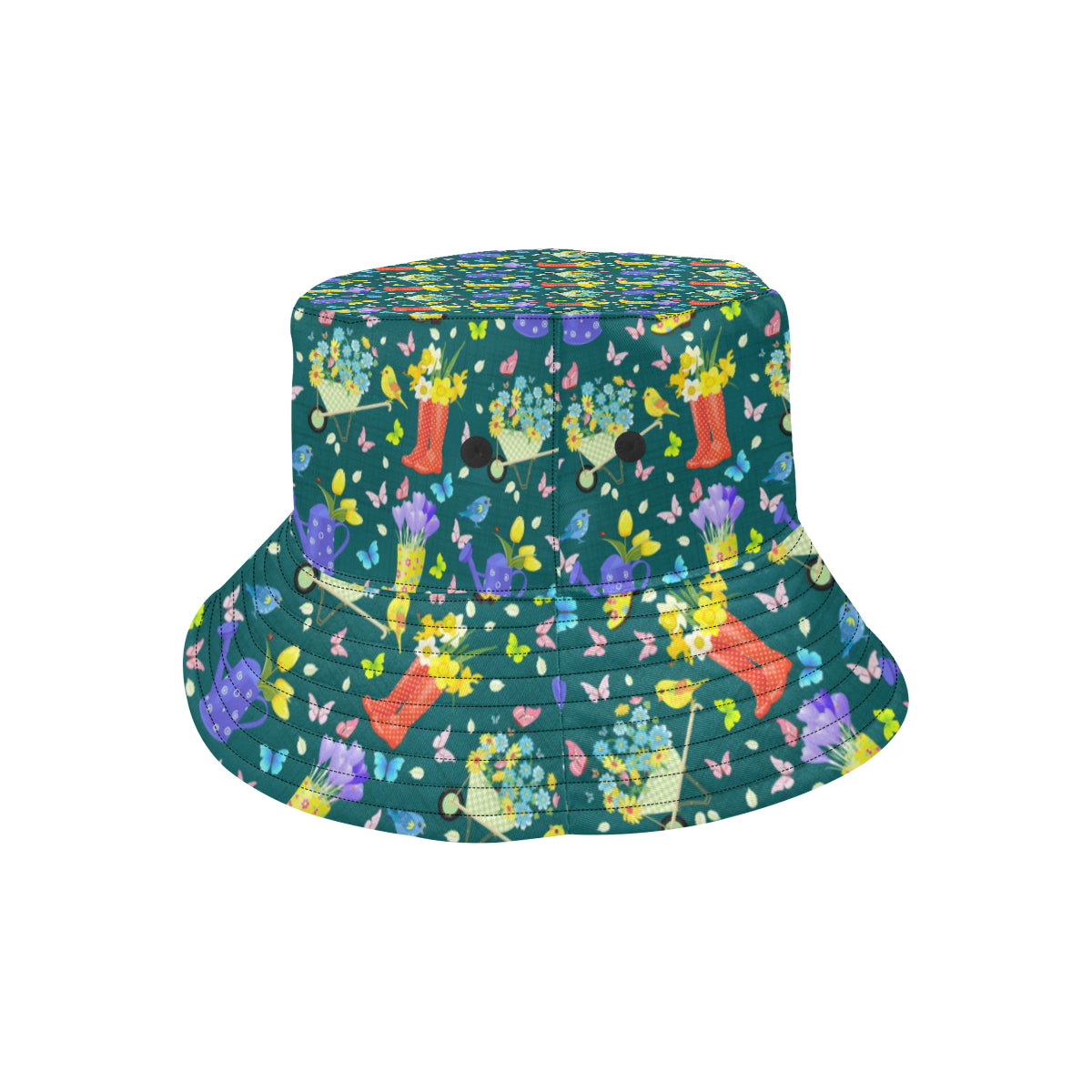 Gardening Pattern Print Design G08 Unisex Bucket Hat