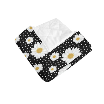 Daisy Pattern Print Design DS02 Premium Quilt