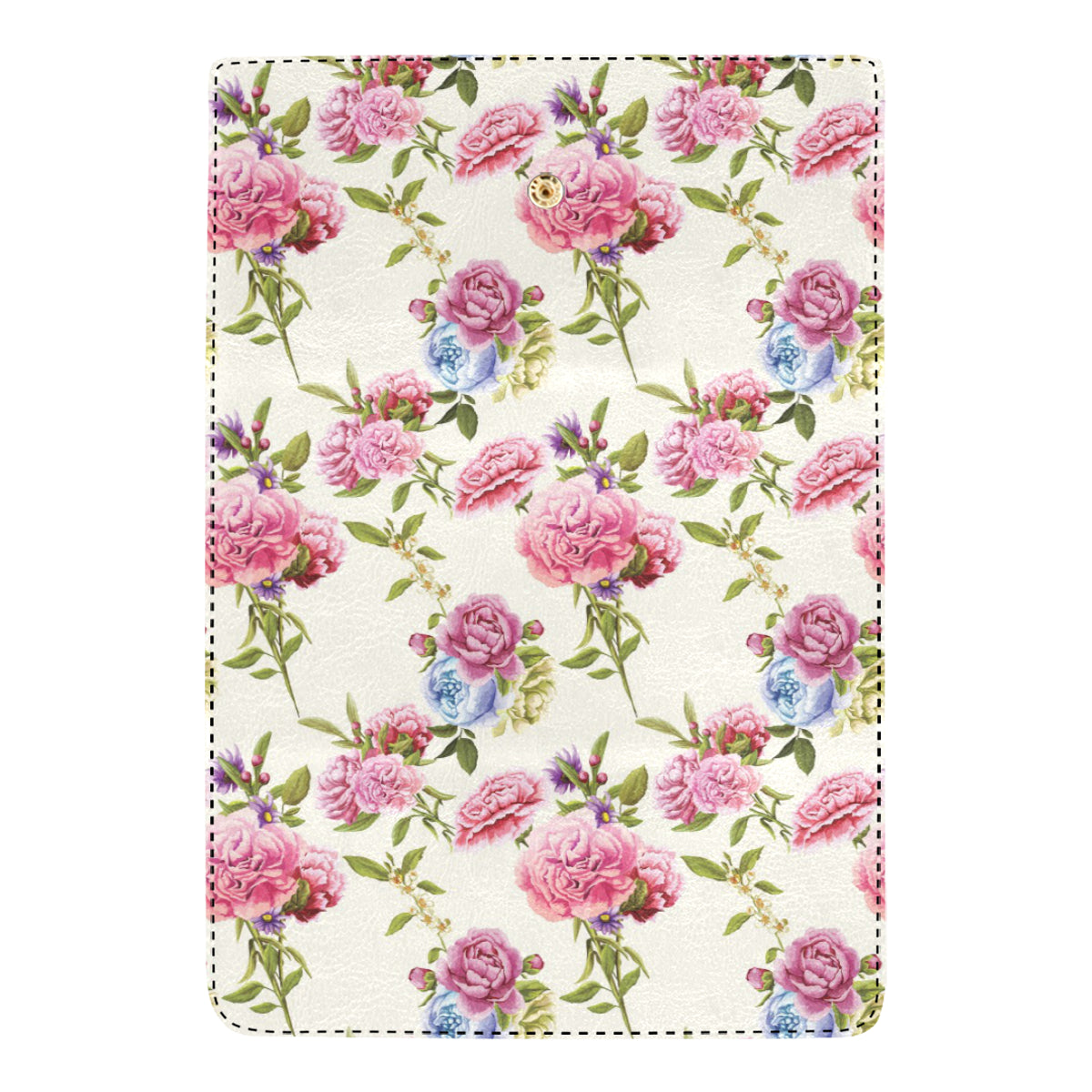 Carnations Pattern Print Design CN02 Women's Trifold Wallet