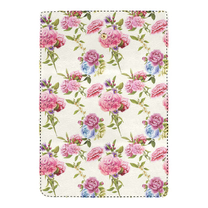 Carnations Pattern Print Design CN02 Women's Trifold Wallet