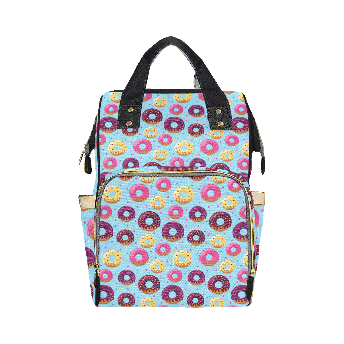Donut Pattern Print Design DN07 Diaper Bag Backpack