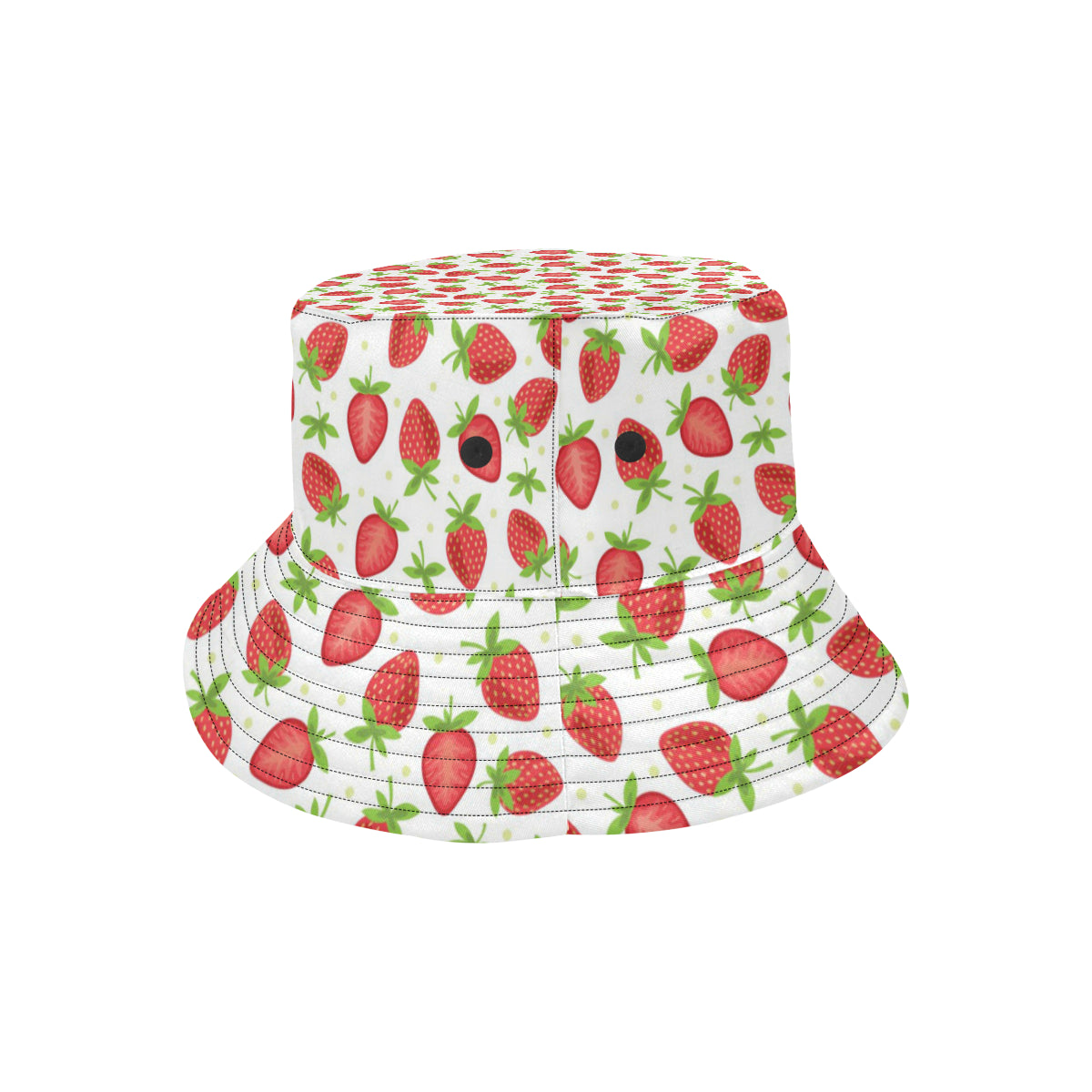 Strawberry Pattern Print Design SB07 Unisex Bucket Hat