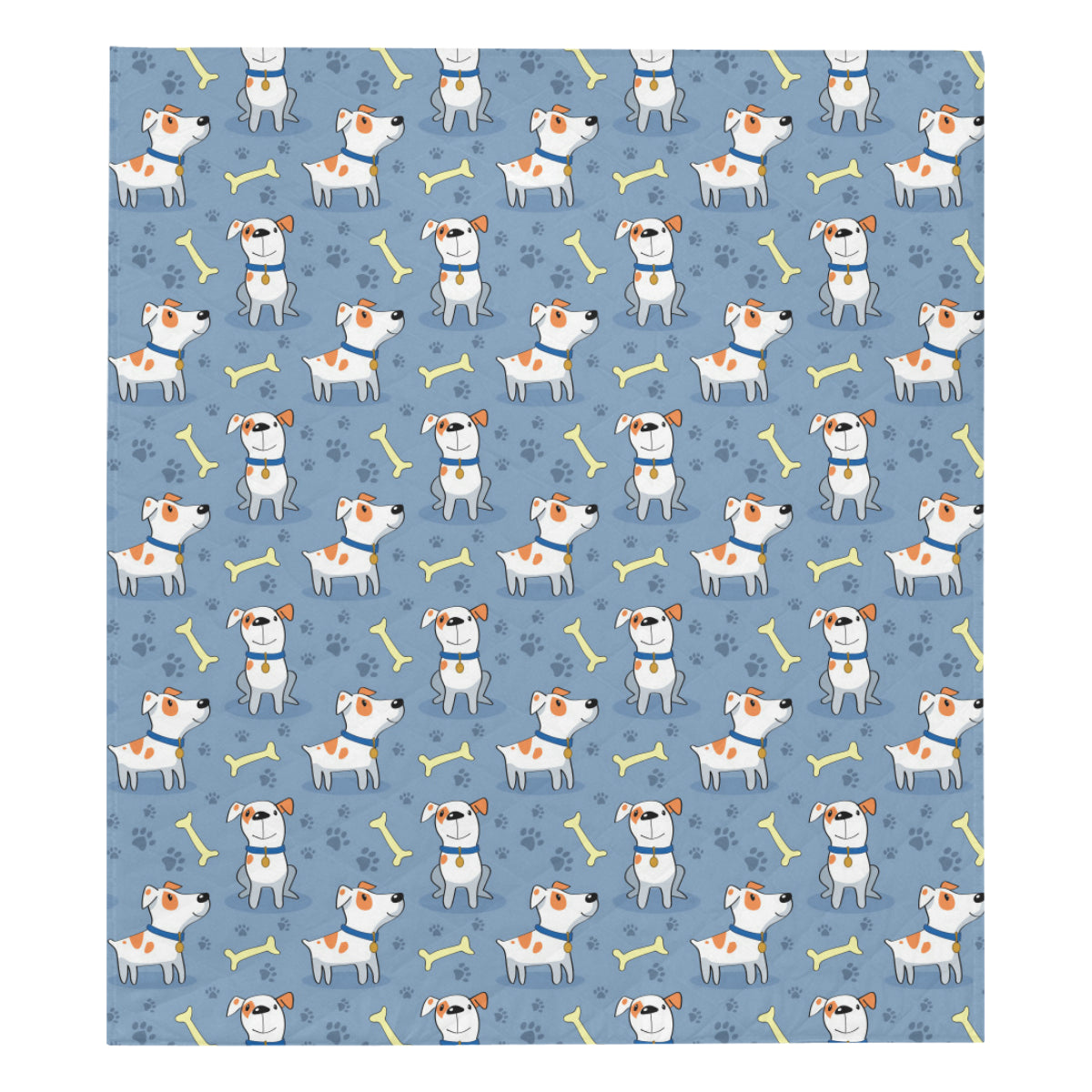 Bull Terriers Pattern Print Design 04 Premium Quilt