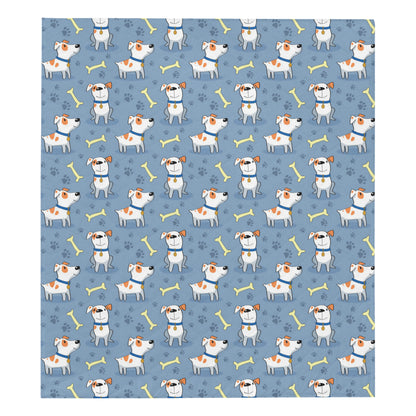 Bull Terriers Pattern Print Design 04 Premium Quilt