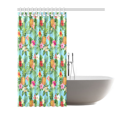 Pineapple Hawaiian flower Tropical Shower Curtain