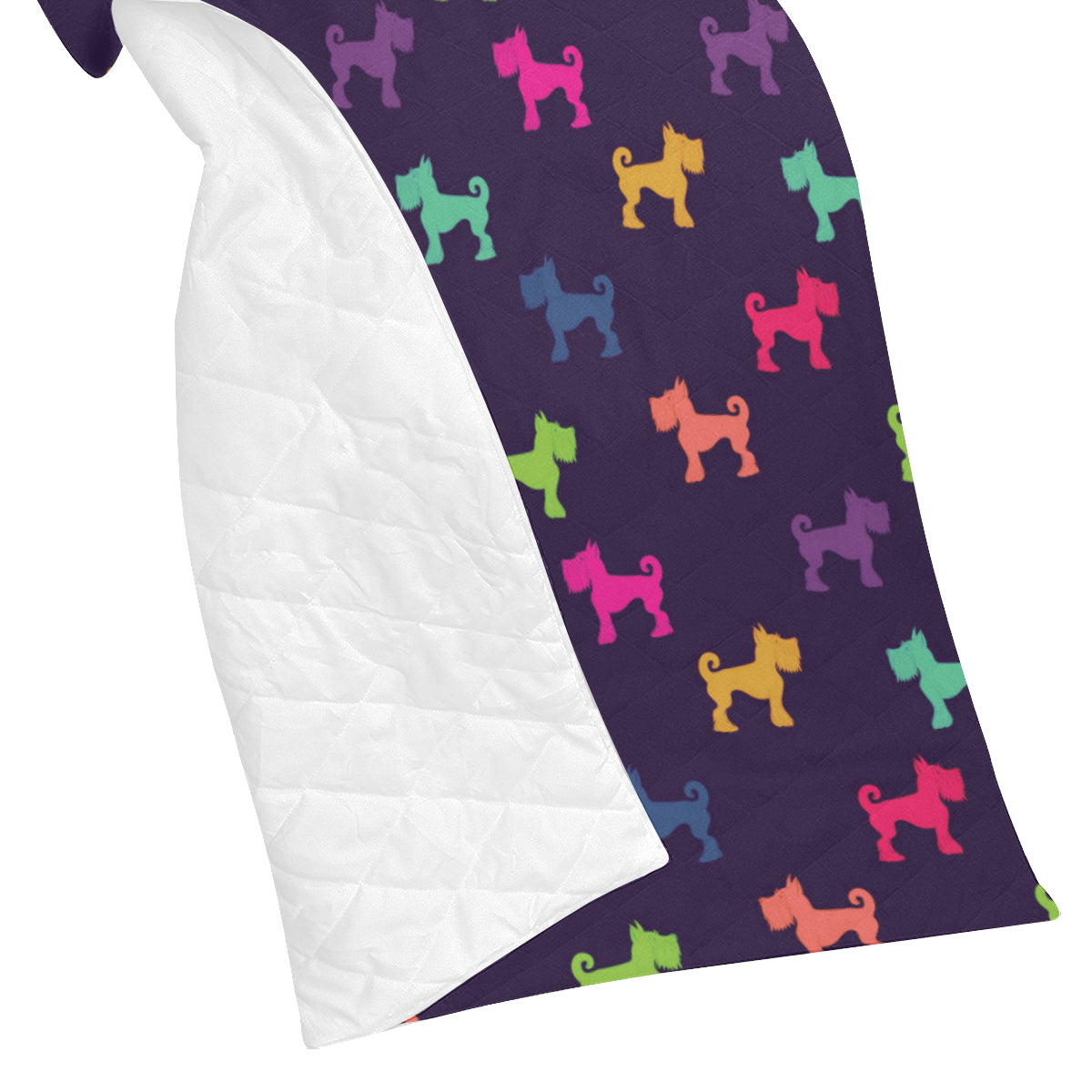 Schnauzers Pattern Print Design A05 Premium Quilt