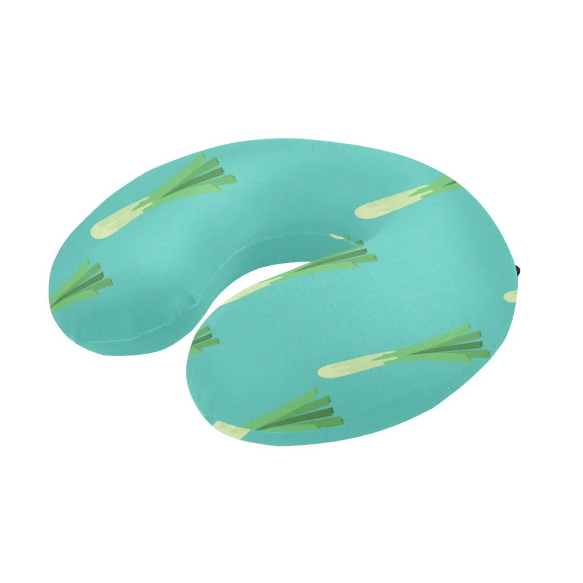Leek Pattern Print Design 01 U-Shaped Travel Neck Pillow