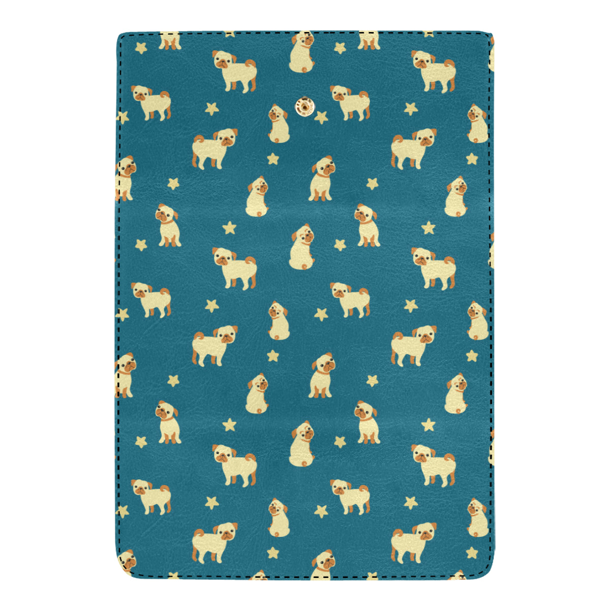 Pug Pattern Print Design A06 Women's Trifold Wallet