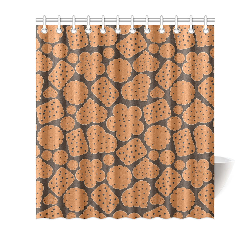 Cracker Pattern Print Design 01 Shower Curtain