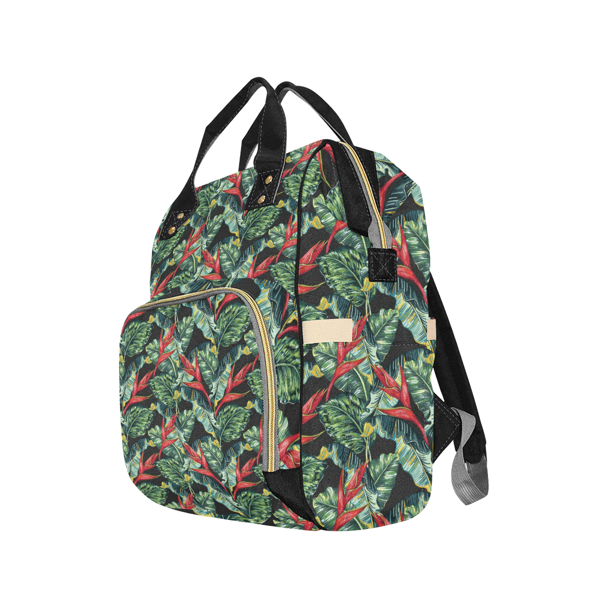 Bird Of Paradise Pattern Print Design BOP06 Diaper Bag Backpack