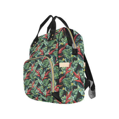 Bird Of Paradise Pattern Print Design BOP06 Diaper Bag Backpack