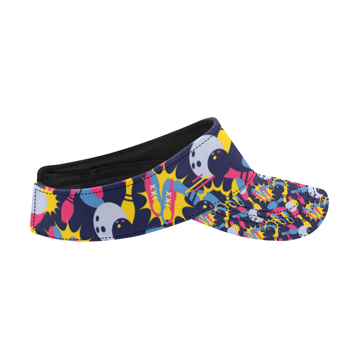 Bowling Pattern Print Design 02 Unisex Sun Visor