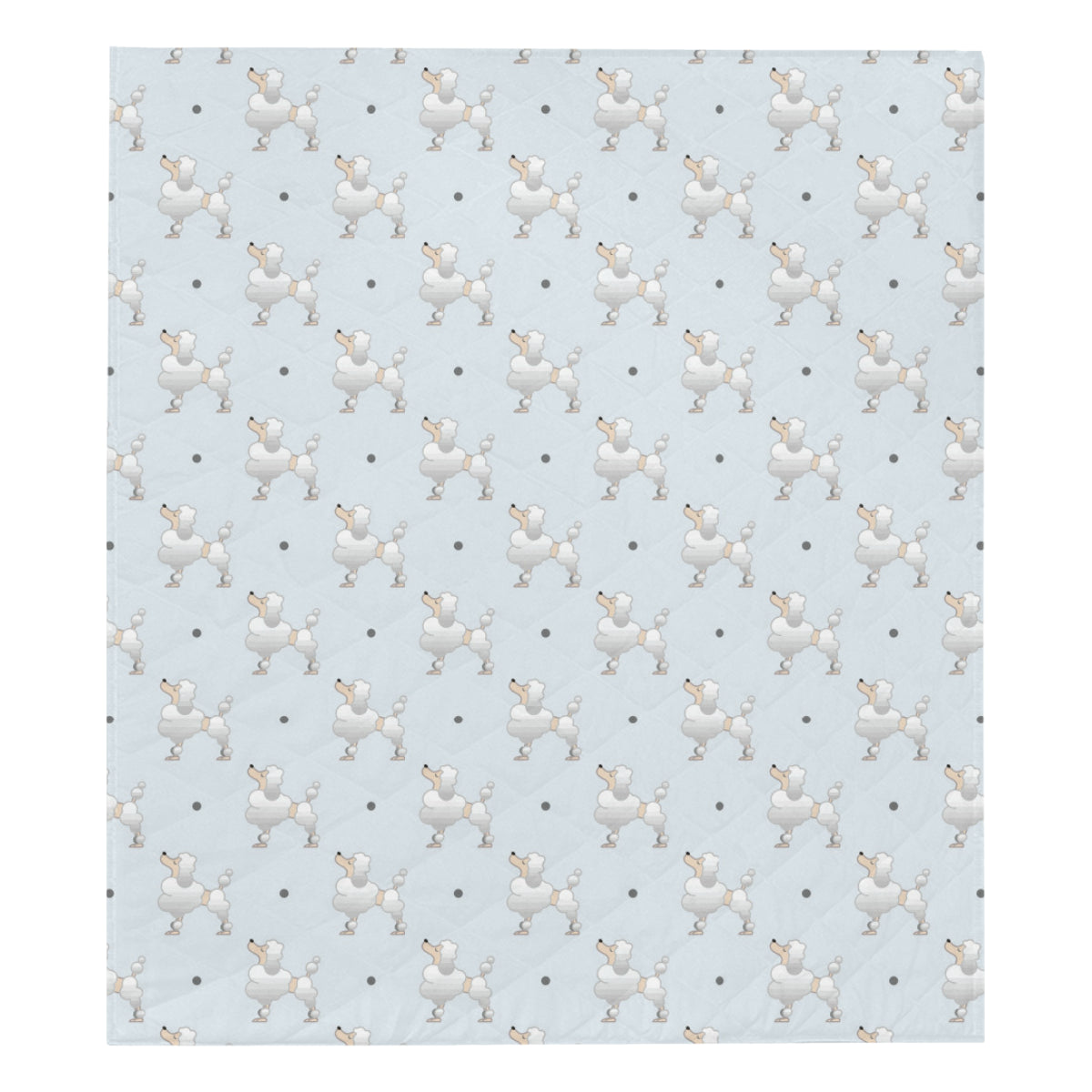 Poodle Pattern Print Design A05 Premium Quilt