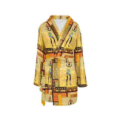 African Girl Design Women's Fleece Robe