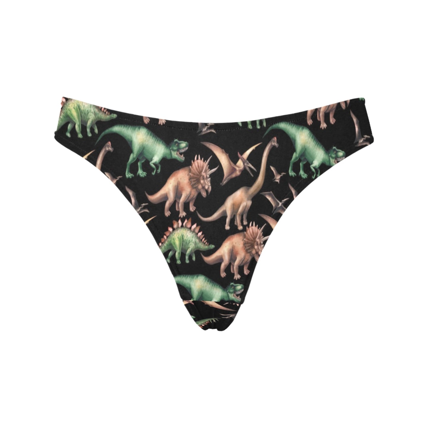 Dinosaur Print Pattern Women's Thongs