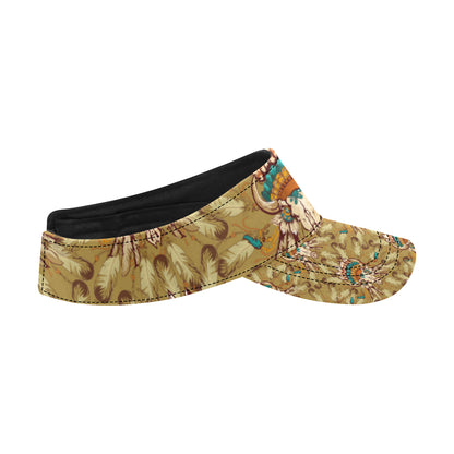 Native Indian Buffalo head Unisex Sun Visor