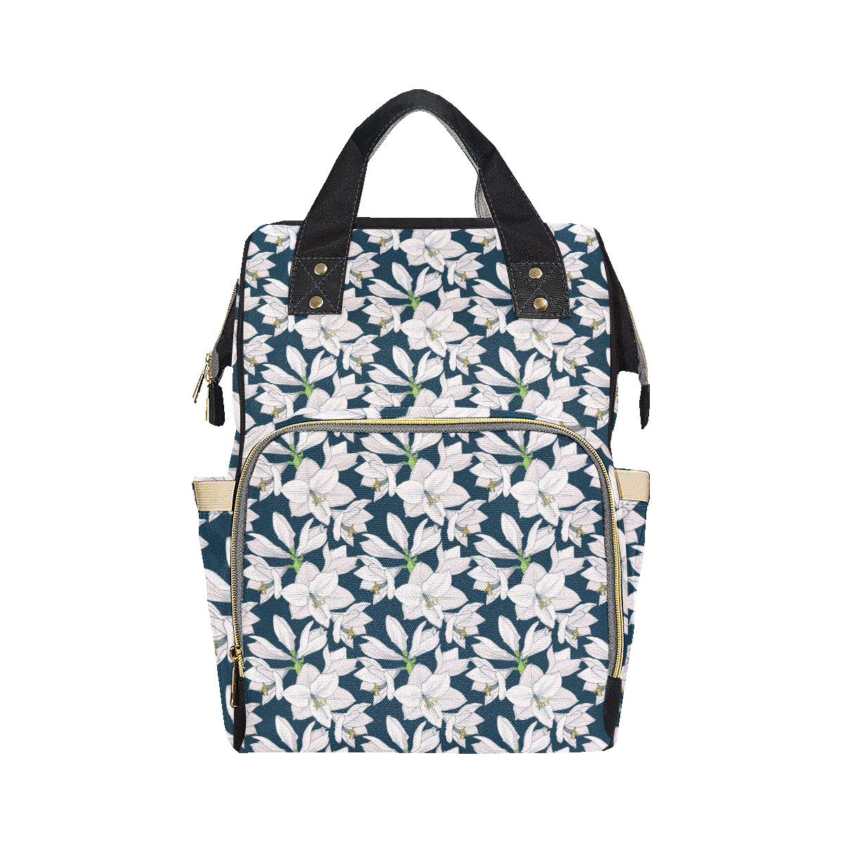 Amaryllis Pattern Print Design AL02 Diaper Bag Backpack