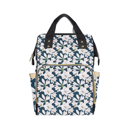 Amaryllis Pattern Print Design AL02 Diaper Bag Backpack