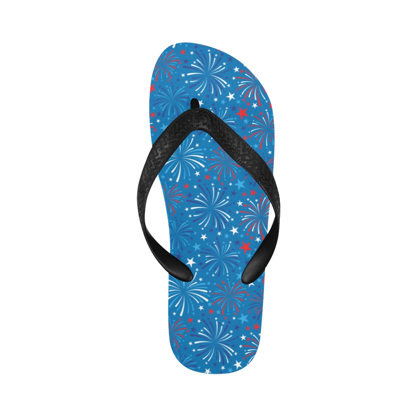 Firework Celebration Print Design LKS304 Flip Flops