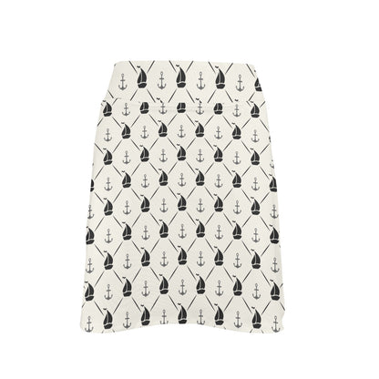 Sailboat Print Design LKS302 17" Golf & Pickleball Skort with Pockets