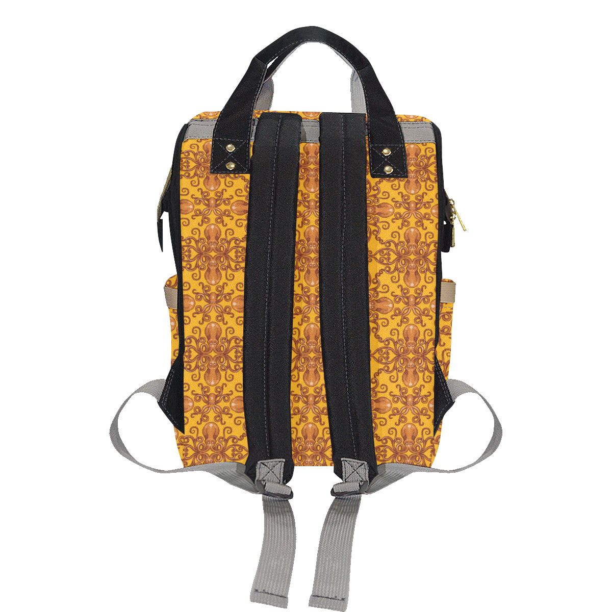 Octopus Background Design Print Diaper Bag Backpack