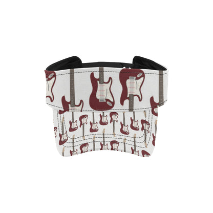 Bass Guitar Pattern Print Design 03 Unisex Sun Visor