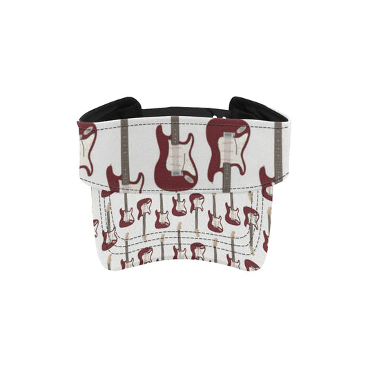 Bass Guitar Pattern Print Design 03 Unisex Sun Visor